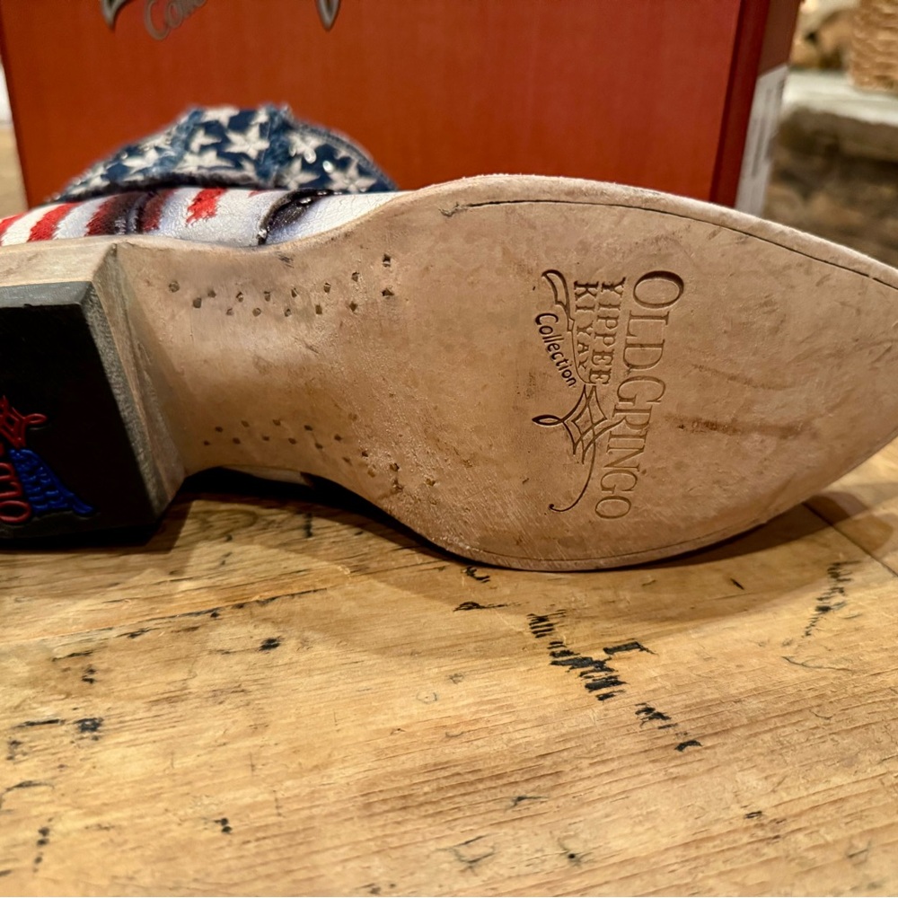 OLD GRINGO United Jorie Patriotic Eagle Ankle Boots YIPPEE KI YAY OLD GRINGO 5” - Picture 11 of 14